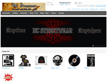 Tablet Screenshot of hcstreetwear.net